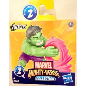 Hasbro Marvel Mighty-Verse Hulk Kids Series 2 Green New Avengers Figure 6
